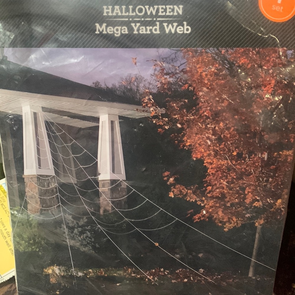 Mega Halloween spider web